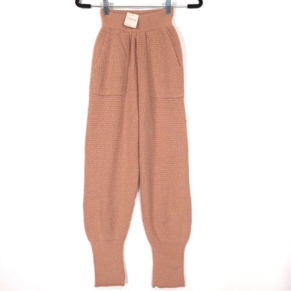 NWT Free People WOOL Blend C.O.Z.Y.‎ Waffle Knit Jogger Lounge Pants Size XS - Picture 6 of 15